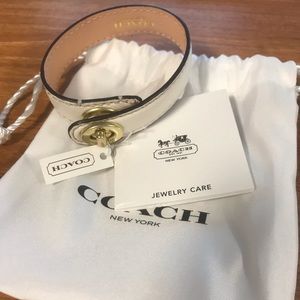 Leather Coach Bracelet